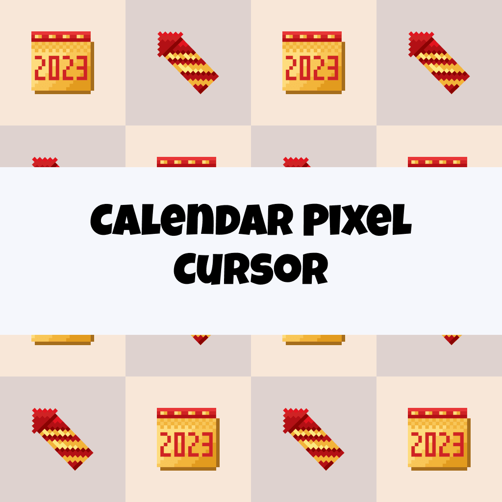Preview Calendar Pixel cursor custom cursor pack